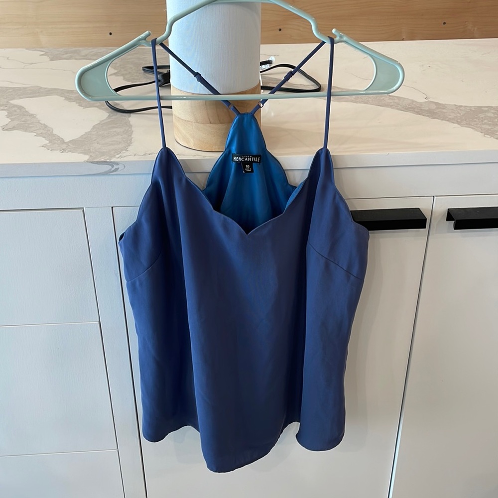 J.Crew Factory Scalloped Tank Top